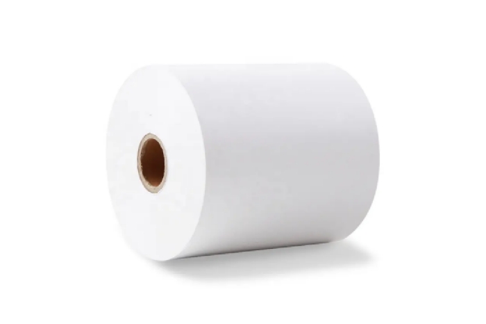 Self-adhesive thermal cash register label