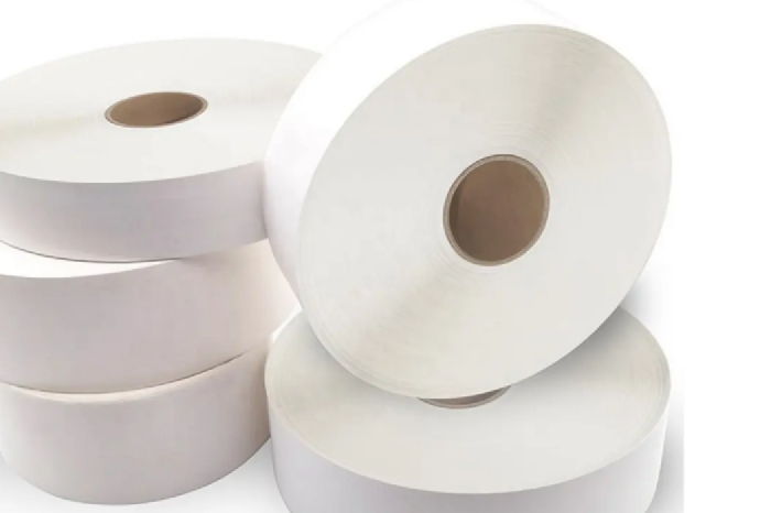 Self-adhesive thermal cash register label