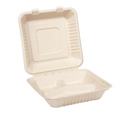 9inch 3-Compartments Clamshell