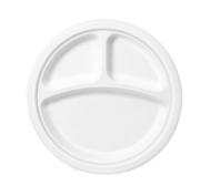 10inch-3 Compartments Round Plate